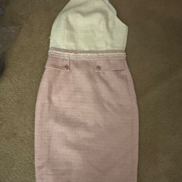 MOTF PREMIUM TWO-TONE HALTER TWEED DRESS - Picture 11 of 11